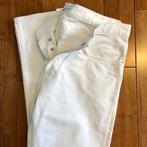 Sandro white denim jeans. Men’s slim fit.